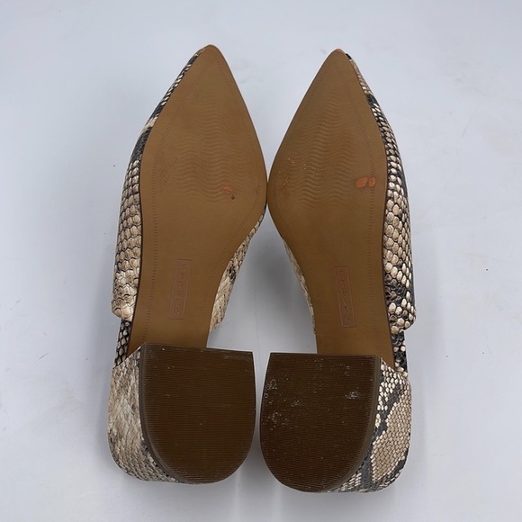 Steve Madden Follow Snake Print Pointed Toe Mules - Picture 8 of 9